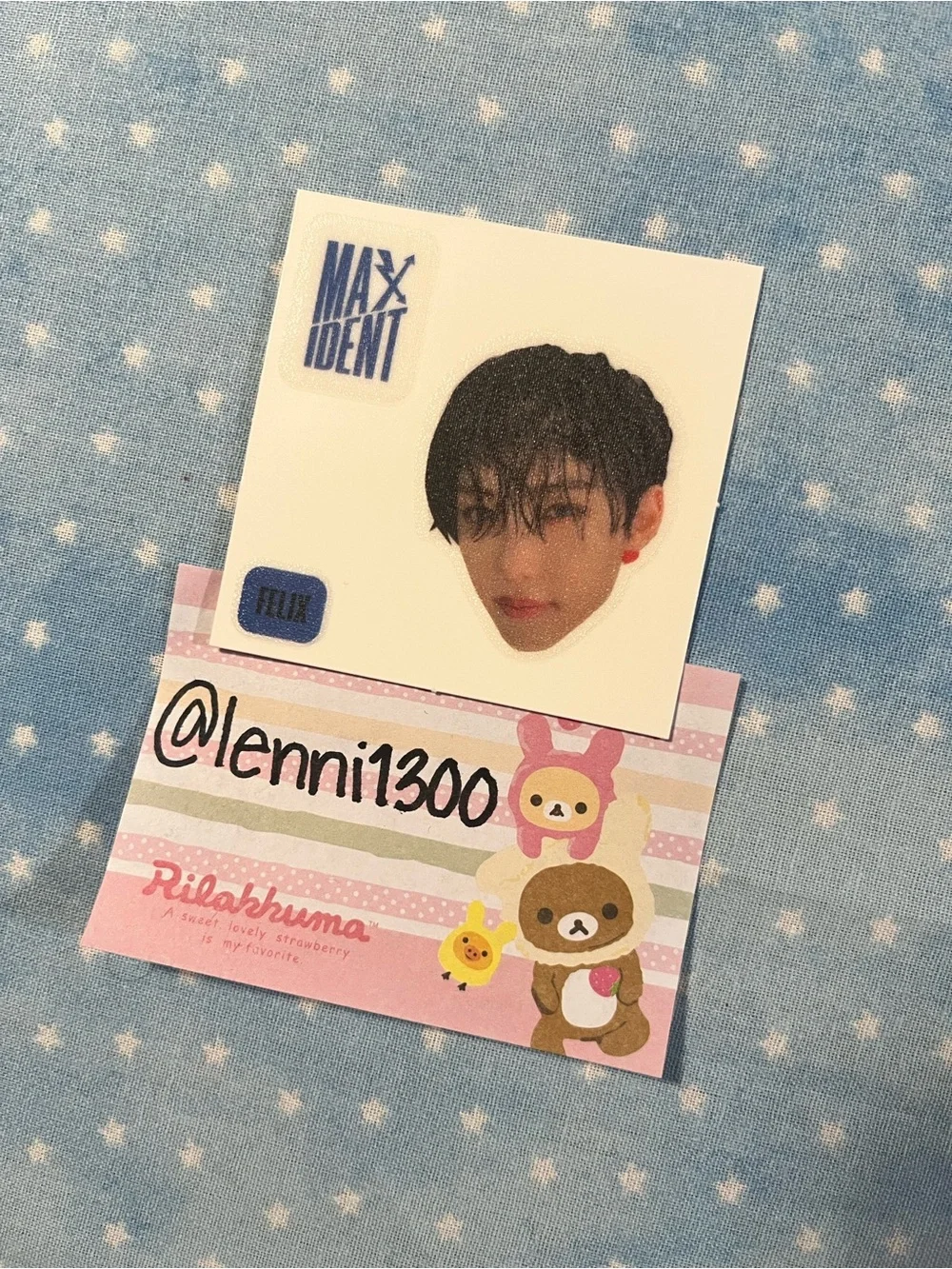 [FELIX] [FIRST EDITION] Stray Kids MINI ALBUM-MAXIDENT-Official Face Sticker